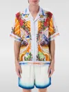 Casablanca Men's Short Sleeve Cuban Collar Shirt | Size Medium | Ums25sh00305