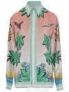 Casablanca Shirt In Pure Silk With Graphic Print