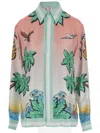 Casablanca Shirt In Pure Silk With Graphic Print