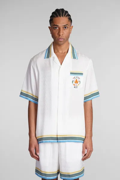 Casablanca Casa Way Short-sleeved Shirt In White