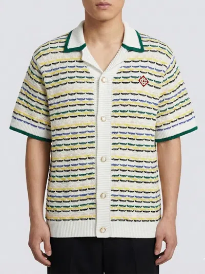 CASABLANCA CASABLANCA CROCHET COTTON SHIRT,H97656014