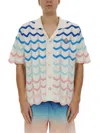 Casablanca Wave Shirt In Multicolour