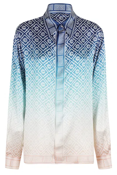 CASABLANCA CLASSIC COLLAR LONG SLEEVE SHIRT