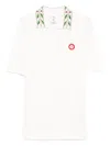 Casablanca Men Shirt With Embroidered Collar In White