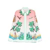 Casablanca Graphic Print Button-down Collar Chest Pocket Shirt