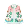 Casablanca Graphic Print Button-down Collar Chest Pocket Shirt