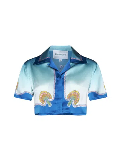 Casablanca Shirt In Blue,multicolor