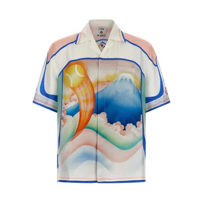 Casablanca 'dream Of Mount Fuji' Shirt In White