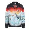 Casablanca Cuban Collar Long Sleeve Shirt In Multi