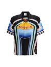 Casablanca Short Sleeve Cuban Collar Shirt In Black