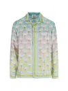 Casablanca Long Sleeve Patterned Shirt Chest Pocket In Multi