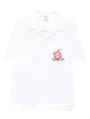 Casablanca Multicolour Cotton Shirt With Stylish Design In White