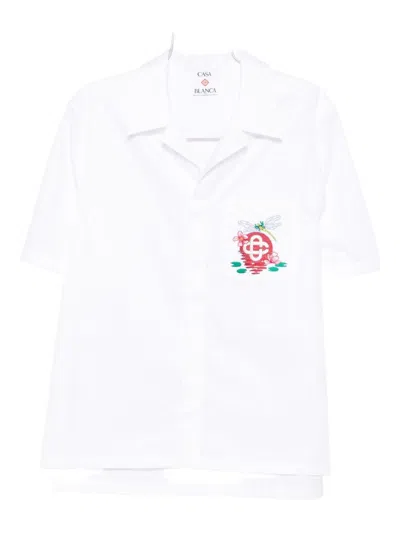 CASABLANCA CASABLANCA LOGO SHORT-SLEEVED SHIRT