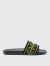Casablanca Embroidered Terry Open Toe Flat Slippers In Multi