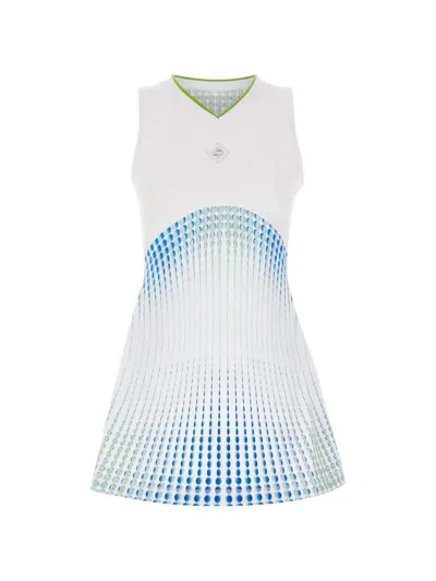 Casablanca Short Dress With Logo In White