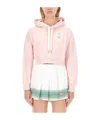 Casablanca Short Long-sleeved Sweater In Pink