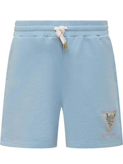 Casablanca Short Pants With Embroidery In Blue
