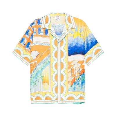 Pre-owned Casablanca Short-sleeve Cuban Collar Shirt 'multicolor' | Multi-color | Men's Size Xxl