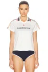 Casablanca Dynamic Logo Jacquard Football T-shirt In Bright White