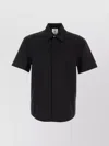 Casablanca Short Sleeve Poplin Shirt With Chest Pocket In Black