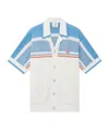 Casablanca Cotton Knit Tennis Shirt In White