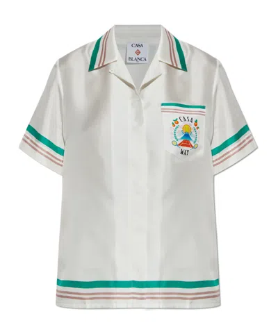Casablanca Short Sleeve Shirt In White