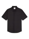 Casablanca Short Sleeve Poplin Shirt With Chest Pocket In Black