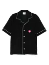 Casablanca Mens Towelling Monogram Shirt In Black