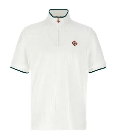 Casablanca Short-sleeved Knitted T-shirt In White