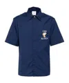 Casablanca Logo Short-sleeved Shirt In Blue