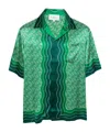 Casablanca Column-monogram Shirt In Green