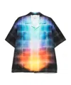 Casablanca Gradient Check Shirt In Multicolor