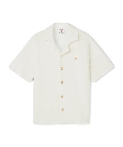 Casablanca Short-sleeved Shirt In White
