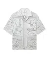 Casablanca Short-sleeved Shirt In White