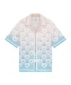Casablanca Monogrammed Shirt In Blue