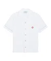 Casablanca Towelling Shirt With Chest Pocket In White