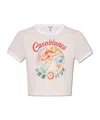 Casablanca Mushroom Emblem Printed Baby Tee Mushroom Emblem