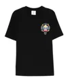 Casablanca Casa Way Mountain Printed Organic Cotton-jersey T-shirt In Black