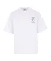 Casablanca White Cotton T-shirt With Print In Pattern