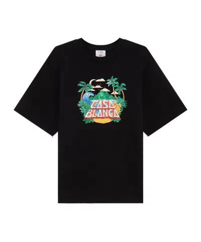 Casablanca Short-sleeved T-shirt In Black