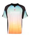 Casablanca Gradient Football Mesh T-shirt In Multicolor