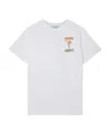Casablanca La Flamme Du Sport Round-collar T-shirt In White