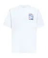 Casablanca Heat Map Logo Crew-neck T-shirt In White
