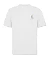 Casablanca Objets En Vrac White Crewneck T-shirt With Print In Cotton Man In White