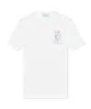 Casablanca Tennis Play Printed Cotton T-shirt In White