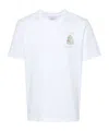 Casablanca Objets En Vrac White Crewneck T-shirt With Print In Cotton Man In White