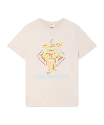 Casablanca Short-sleeved T-shirt In Pink