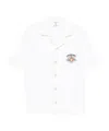Casablanca C.p.company Black Elastane Trousers In White