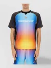 Casablanca Mesh Gradient Football T-shirt With Contrast Piping