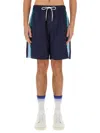 Casablanca Relaxed Fit Activewear Shorts In Multicolour